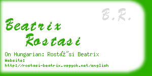 beatrix rostasi business card